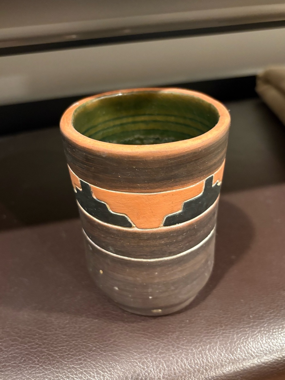 Vintage Small Terracotta Pottery Cup